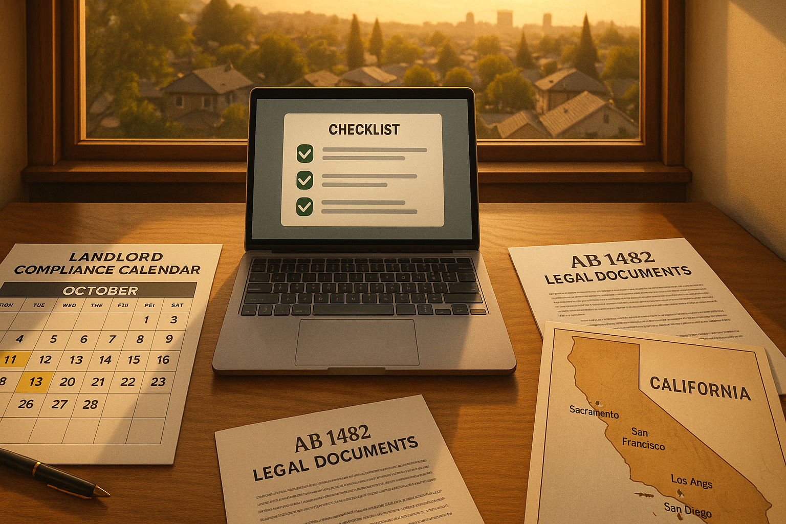 2026 California compliance calendar with AB 1482 and AB 2801 requirements